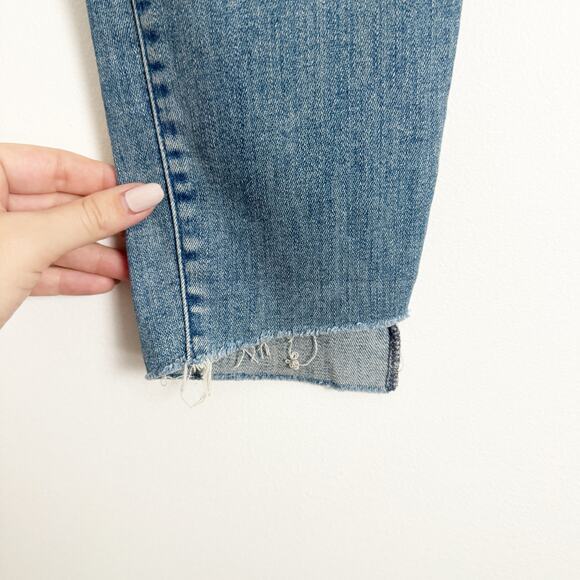 MOTHER The Looker Ankle Step Fray Jeans Where There's Smoke 26 - Picture 7 of 14